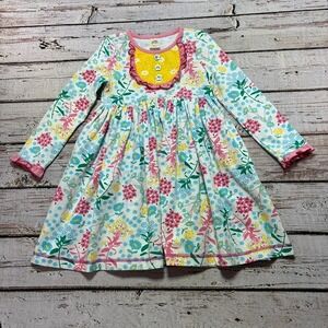 Wildflowers Sz 6 floral dress long sleeve
